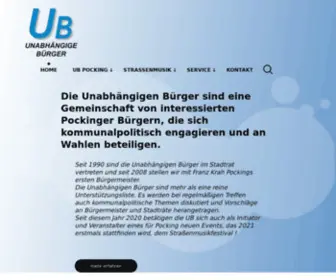 UB-Pocking.de(Startseite) Screenshot