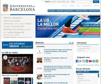 UB.edu(Universitat de Barcelona) Screenshot