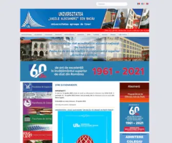 UB.ro(Peste 60 de ani de tradiție în învățământul de stat superior) Screenshot