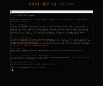 UB3R-B0T.com(UB3R B0T) Screenshot