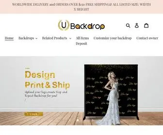 Ubackdrop.com(Custom Printed Backdrops & Banners for your Events) Screenshot