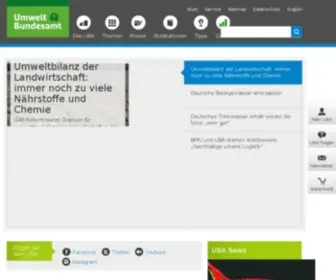Uba.de(Das Umweltbundesamt) Screenshot