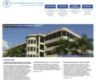 Uba.net.ve(Universidad Bicentenaria de Aragua) Screenshot