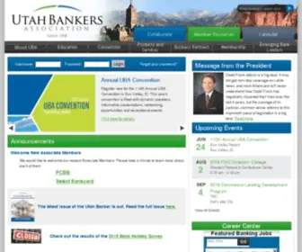 Uba.org(Utah Bankers Assn) Screenshot