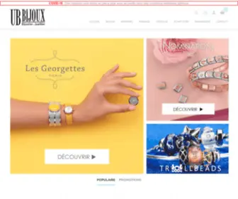 Ubbijoux.com(Bijoux en ligne avec UB Bijoux) Screenshot