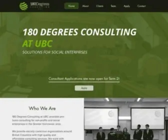 UBC180DC.org(180 Degrees Consulting at UBC) Screenshot