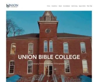 Ubca.org(Union Bible College) Screenshot