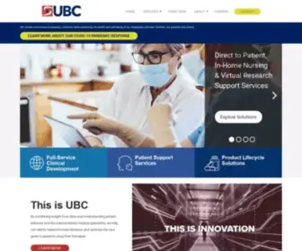 UBC.com(Biopharmaceutical Services) Screenshot