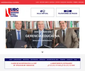 UBC.edu.mx(Universidad de Baja California) Screenshot