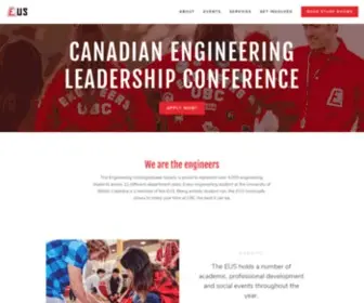 Ubcengineers.ca(UBC Engineering Undergraduate Society) Screenshot