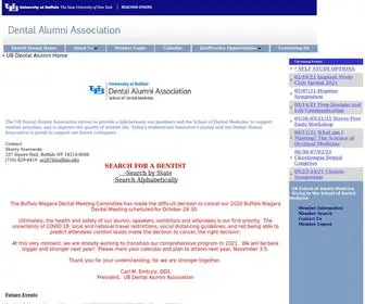 Ubdentalalumni.org(UB Dental Alumni Home) Screenshot