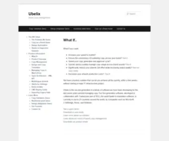 Ubelix.com(Brand Copy Management) Screenshot