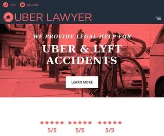 Uber-Lawyers.com(Nation's Top Uber & Lyft Accident Lawyers) Screenshot