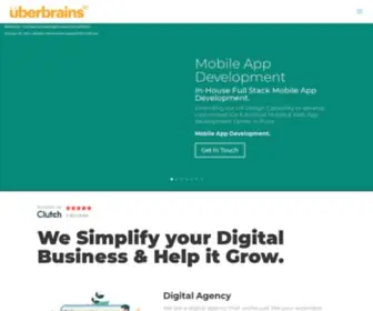 Uberbrains.com(Digital Agency in India) Screenshot