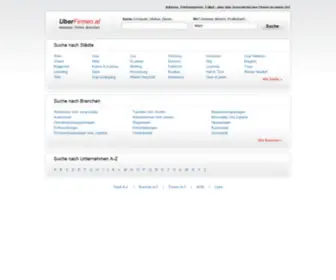Uberfirmen.at(Über Firmen) Screenshot