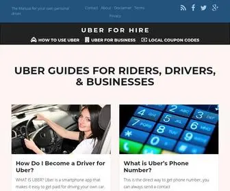 Uberforhire.com(Uber For Hire) Screenshot