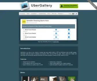 Ubergallery.net(The simple PHP photo gallery) Screenshot