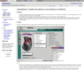 Uberoptions.net(Enable all options on all buttons in SetPoint) Screenshot