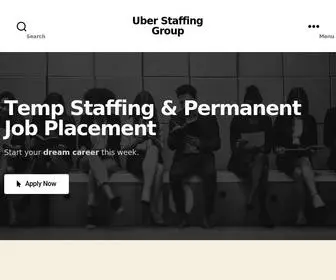 Uberstaffinggroup.com(Uber Staffing Group) Screenshot