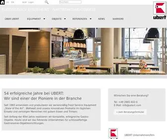 Ubert.com(UBERT GASTROTECHNIK GmbH) Screenshot
