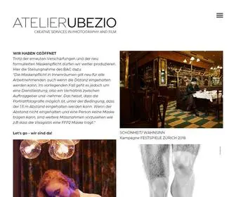 Ubezio.com(ATELIER UBEZIO) Screenshot