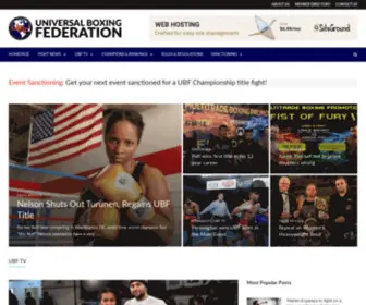 Ubfboxing.com(Home Of Champions) Screenshot