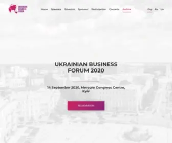 UBF.international(UKRAINIAN BUSINESS FORUM) Screenshot