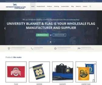 Ubflag.com(University Blanket & Flag) Screenshot