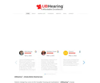 Ubhearing.com(UBHearing) Screenshot