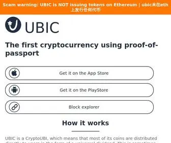 Ubic.app(UBIC, the first proof-of-passport CryptoUBI) Screenshot