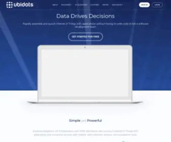 Ubidots.com(IoT platform) Screenshot