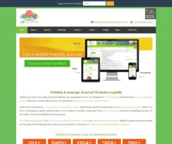 Ubijournal.com(UbiJournal an easy to use online journal management system) Screenshot