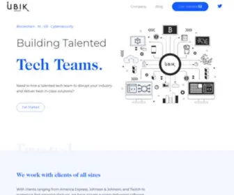 Ubikgroup.co(Building Talented Tech Teams) Screenshot