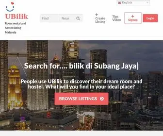 Ubilik.com(Search for) Screenshot