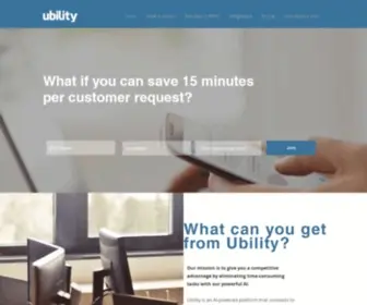 Ubilityai.com(IT automation) Screenshot