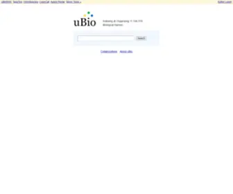 Ubio.org(UBio Home) Screenshot