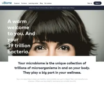 Ubiome.com(Sequencing the Human Microbiome) Screenshot