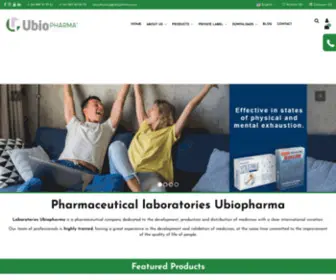 Ubiopharma.com(Laboratorios Ubiopharma) Screenshot