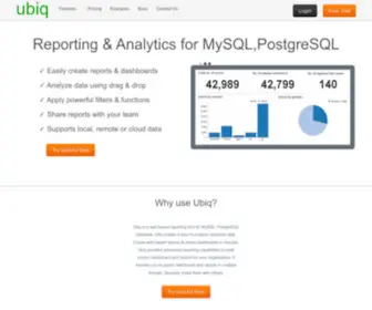 Ubiq.co(MySQL Reporting) Screenshot