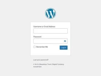 Ubiquitoustrust.com(Log In ‹ Ubiquitous Trust) Screenshot
