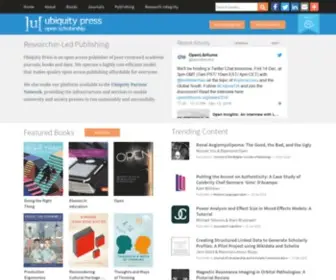 Ubiquitypress.com(Ubiquity Press) Screenshot
