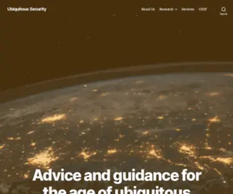 Ubisec.nz(Advice and guidance for the age of ubiquitous computing) Screenshot