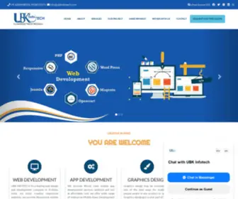 Ubkinfotech.com(UBK INFOTECH) Screenshot