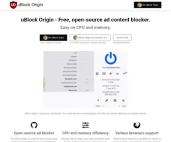 Ublockorigin.com(UBlock Origin) Screenshot