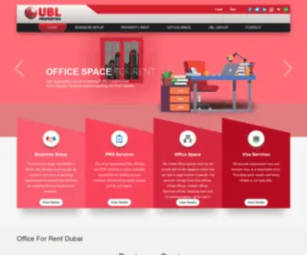 Ublproperties.com(Office Space for Rent in Dubai) Screenshot