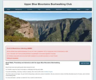 UBMBC.org.au(Home of the Upper Blue Mountains Bushwalking Club) Screenshot