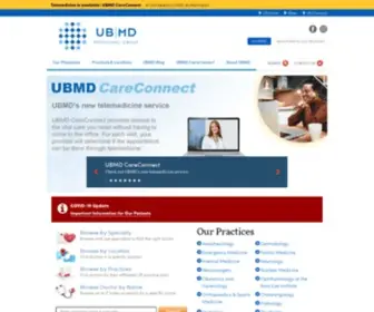 UBMD.com(UBMD Physicians' Group) Screenshot