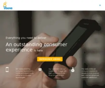 Ubona.com(Help your customers have an easy and enjoyable experience with you using future) Screenshot