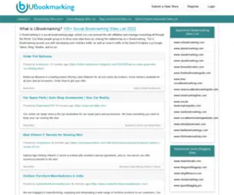 Ubookmarking.com(Best Social Bookmarking Sites 2022) Screenshot