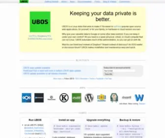 Ubos.net(The Linux Distro for self) Screenshot